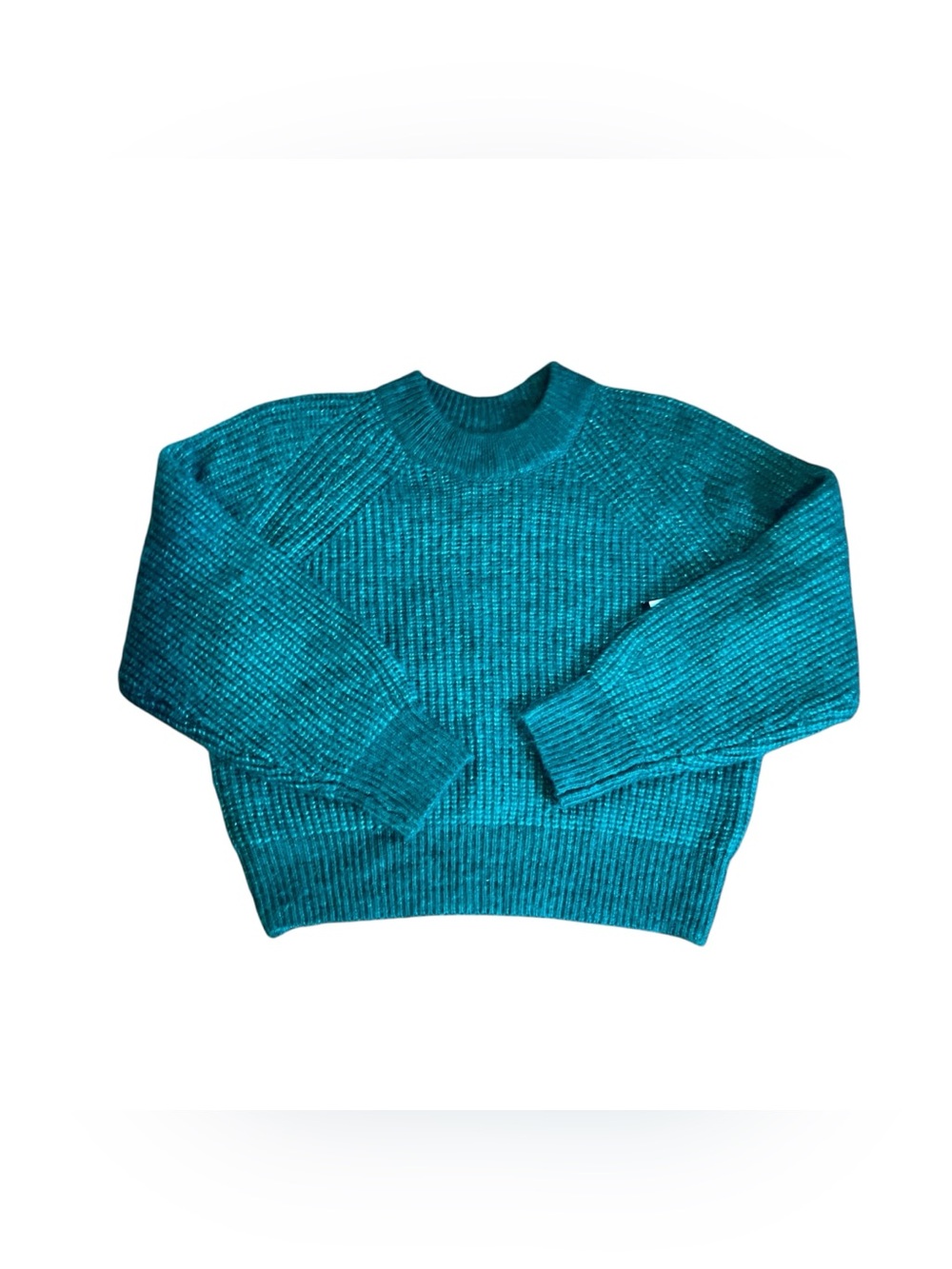 Sonoma Cropped Crewneck Sweater Green